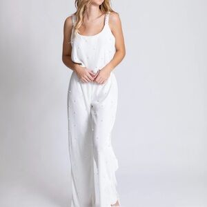 ANTHROPOLOGIE: WAVERLES PAYTON PEARLY PANT SET- NEW WITH TAGS